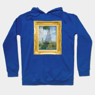 MONET - Claude Monet's Madame Monet and Her Son (1875) by Claude Monet Portrait Hoodie